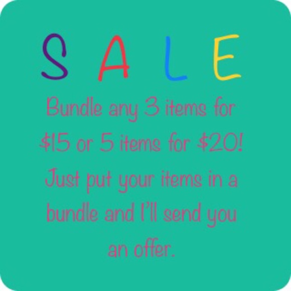 All Items in Closet 3/$15 or 5/$20!!
